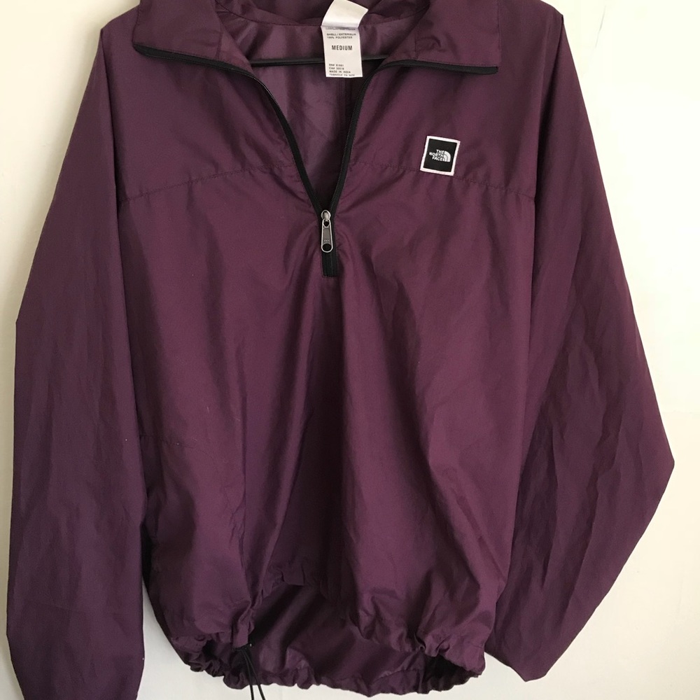 North face 3/4 zip windbreaker